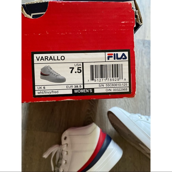 FILA HIGH TOPS- worn ONCE - Picture 3 of 12